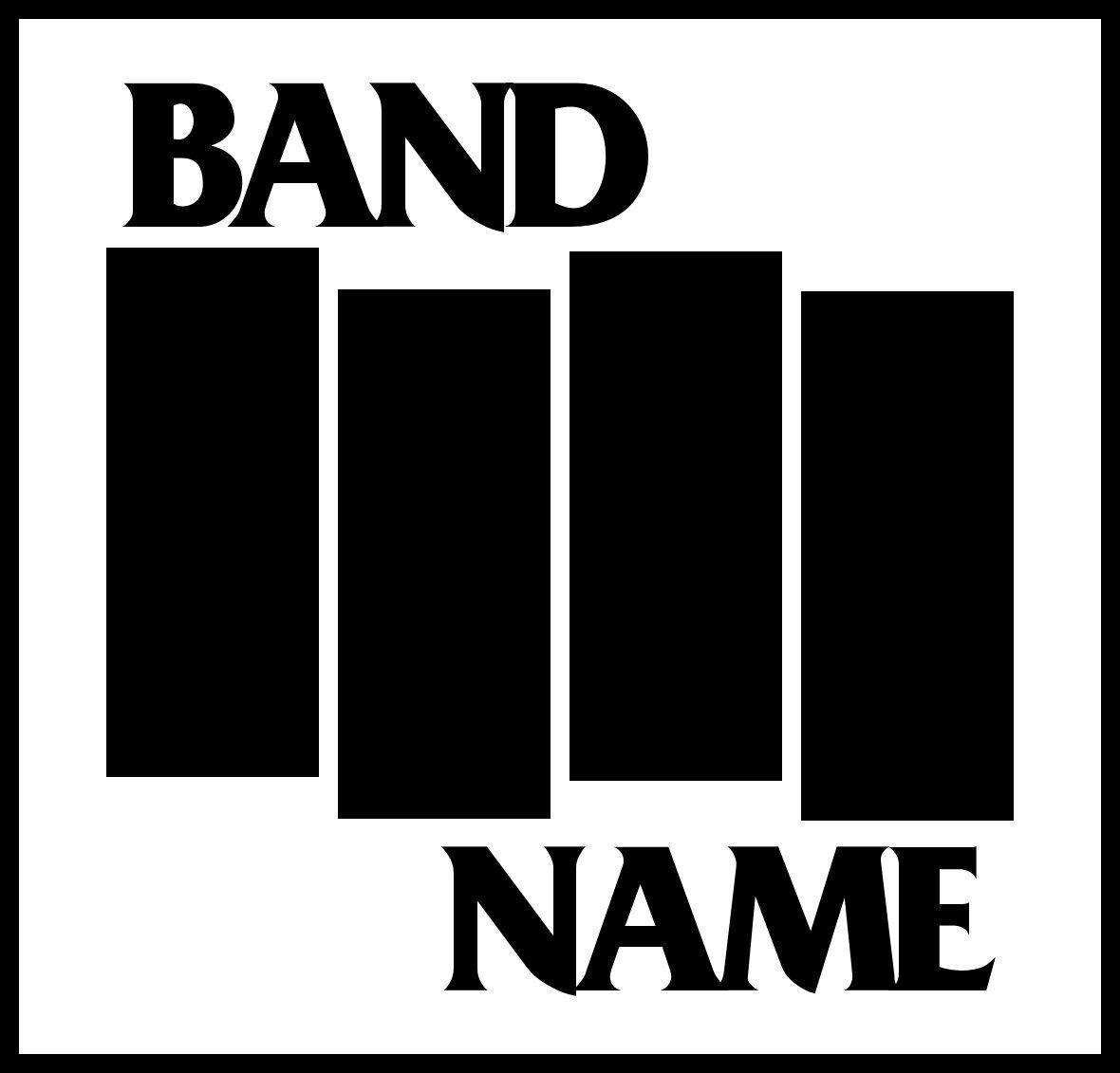 Henry Rollins Logo - New Comedy Sticker Band Name Black Flag Parody Punk