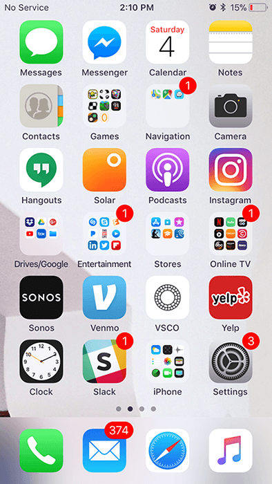 Find My iPhone App Logo - How the iPhone X made me reconsider my app icon arrangement from a
