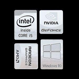 I5 Logo - Type jj) Haswell Intel Core i5 Logo Metal Decal Sticker Windows10 ...