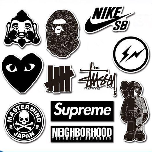 Street Clothing Logo - STREET FASHION BRAND Sticker Pack | Skateboard Sticker Lot Pack in ...