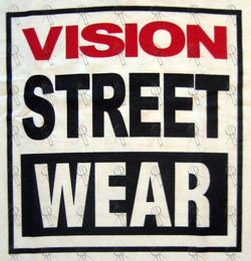 Street Clothing Logo - VISION STREET WEAR - White 'Vision Street Wear' Logo T-Shirt ...