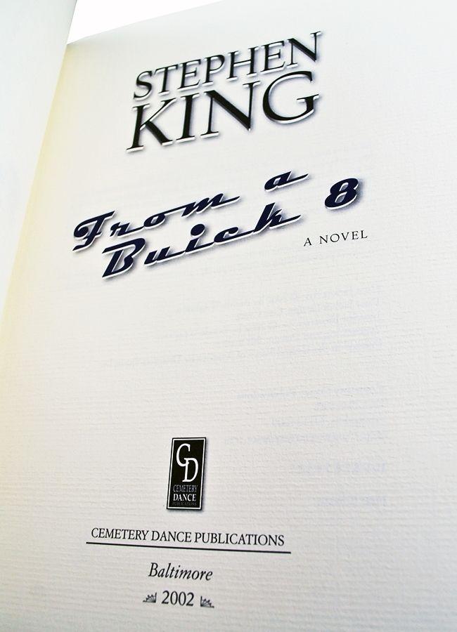 Buick 8 Logo - Stephen King From a Buick 8 CD Publications, Signed Limited