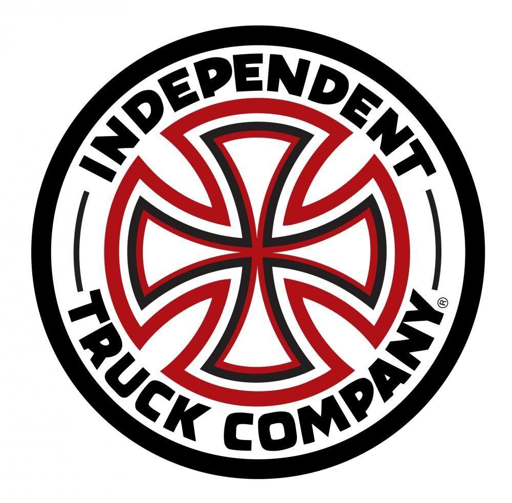 Red White Cross Logo - Independent Sticker White Cross Logo / 7.5cm