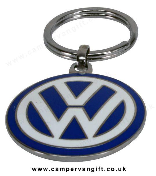 Small Volkswagen Logo - VW Logo Small Enamel Keyring Sided Gift Ltd