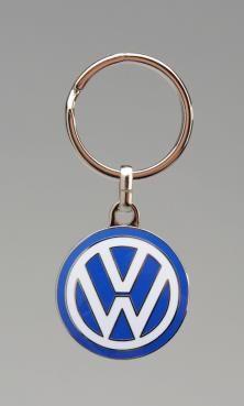 Small Volkswagen Logo - Air Cooled VW Key Chain, VW Logo ENAMEL Small 1