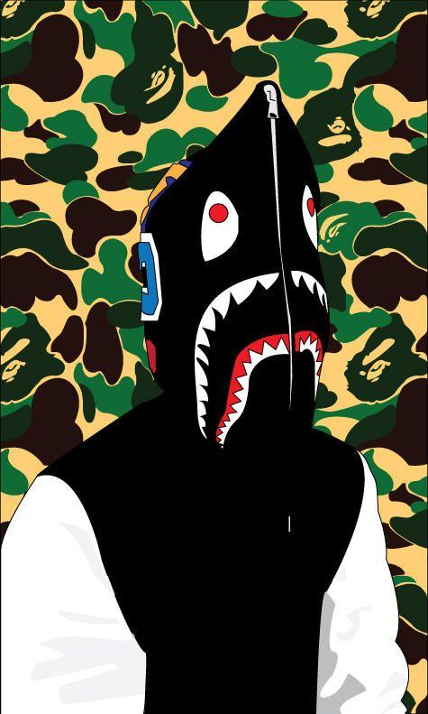 Vector BAPE Logo - Bape Shark Hoodie Vector by finalreality56 on DeviantArt