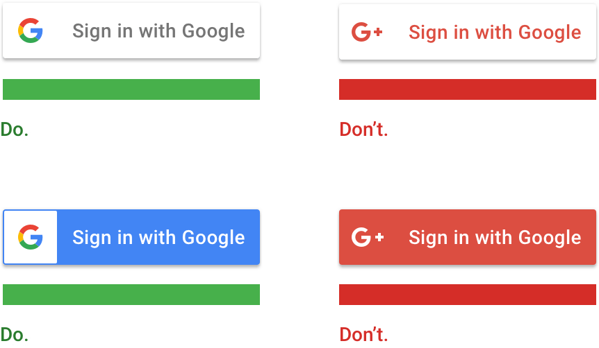 Google Login Logo - How to add the red color Google+ login button for android? Not