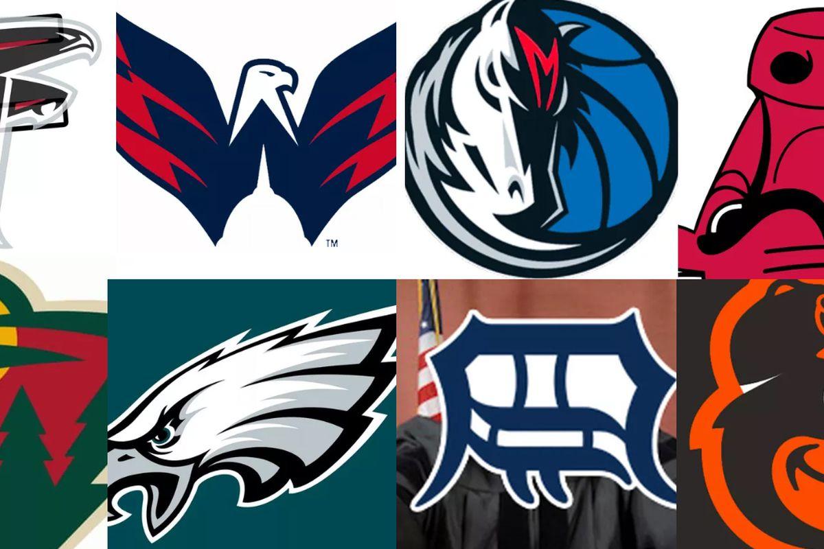 Hidden Sports Logo - hidden image in sports logos