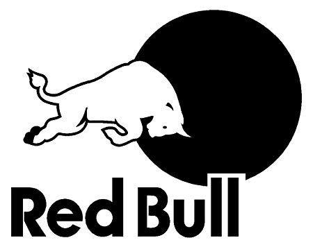 Black and Red H Logo - red bull logo, Vinyl Stickers, H = 50cm, W = 50cm: Amazon.co.uk