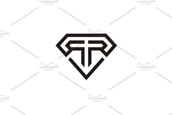Diamond R Logo - Initial R & R Diamond logo design ~ Logo Templates ~ Creative Market