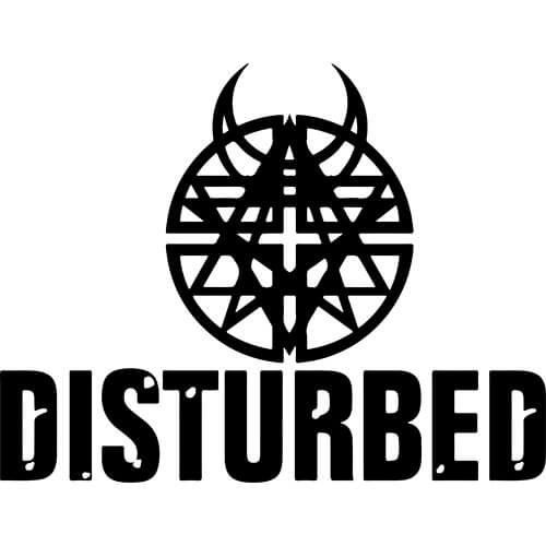 Disturbed Logo - Disturbed Band Decal Sticker BAND LOGO