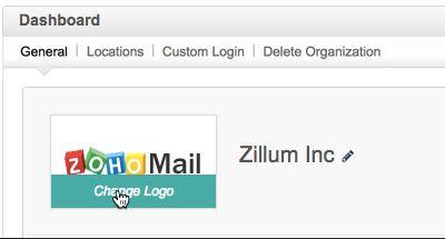Google Login Logo - Zoho Mail - Customizing Logo and login URL