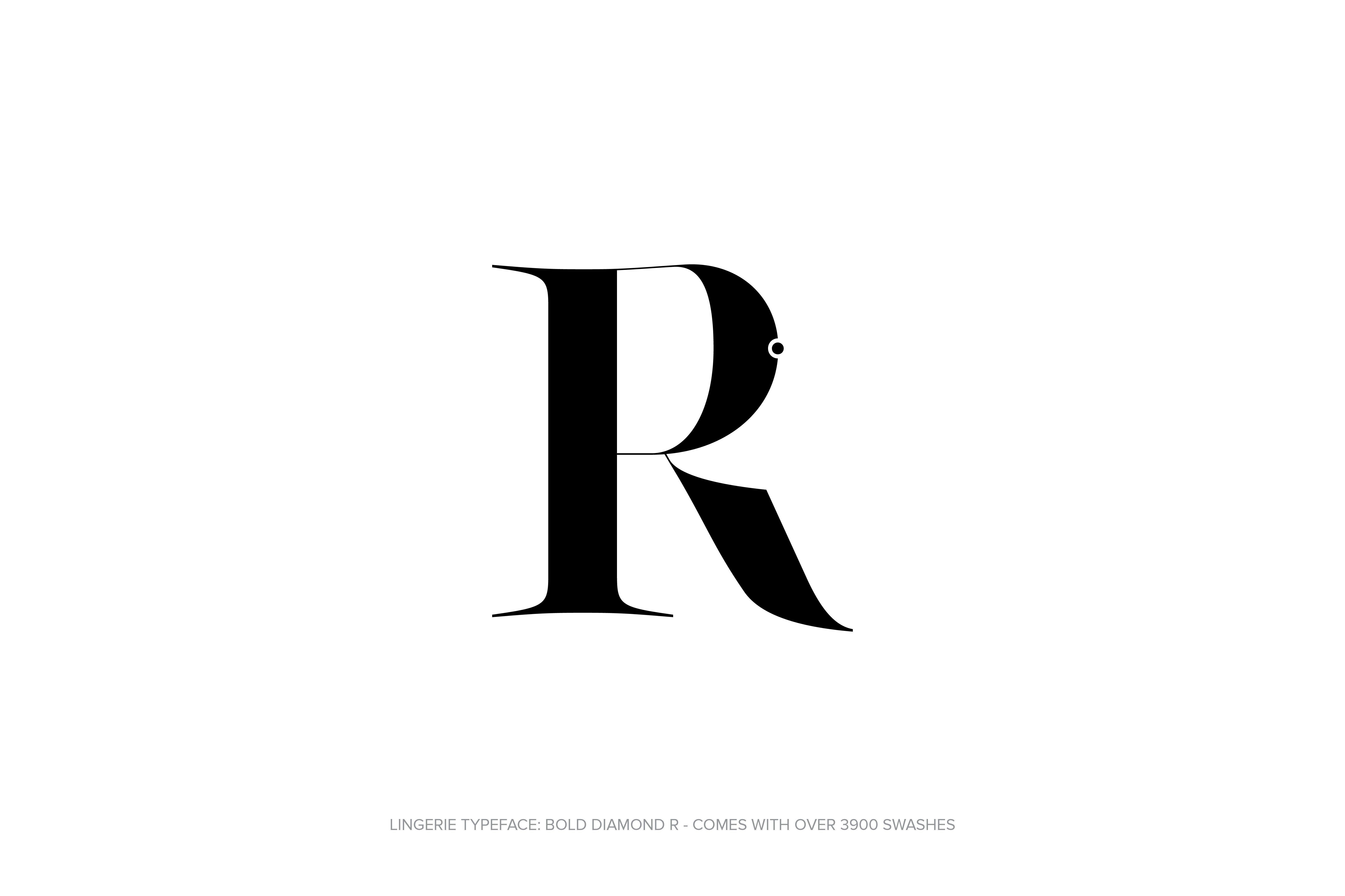 Diamond R Logo - Lingerie Typeface Bold Diamond Style Moshik Nadav Fashion Fonts ...