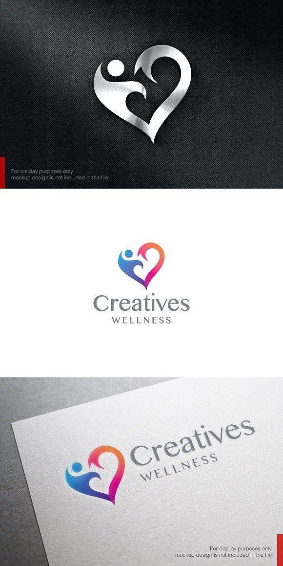 Heart Health and Wellness Logo - Health and Wellness Logo. Beauty Graphic Design. Logos, Logo
