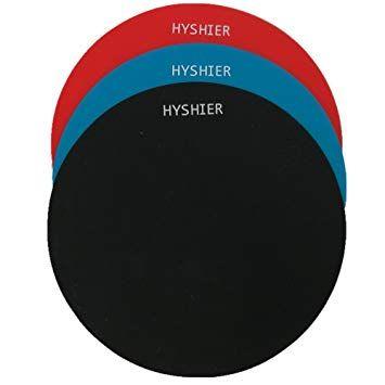 Red Black and Blue Round Logo - HYSHIER Silicone Jar Grips, 5 Inches in Diameter Gripper