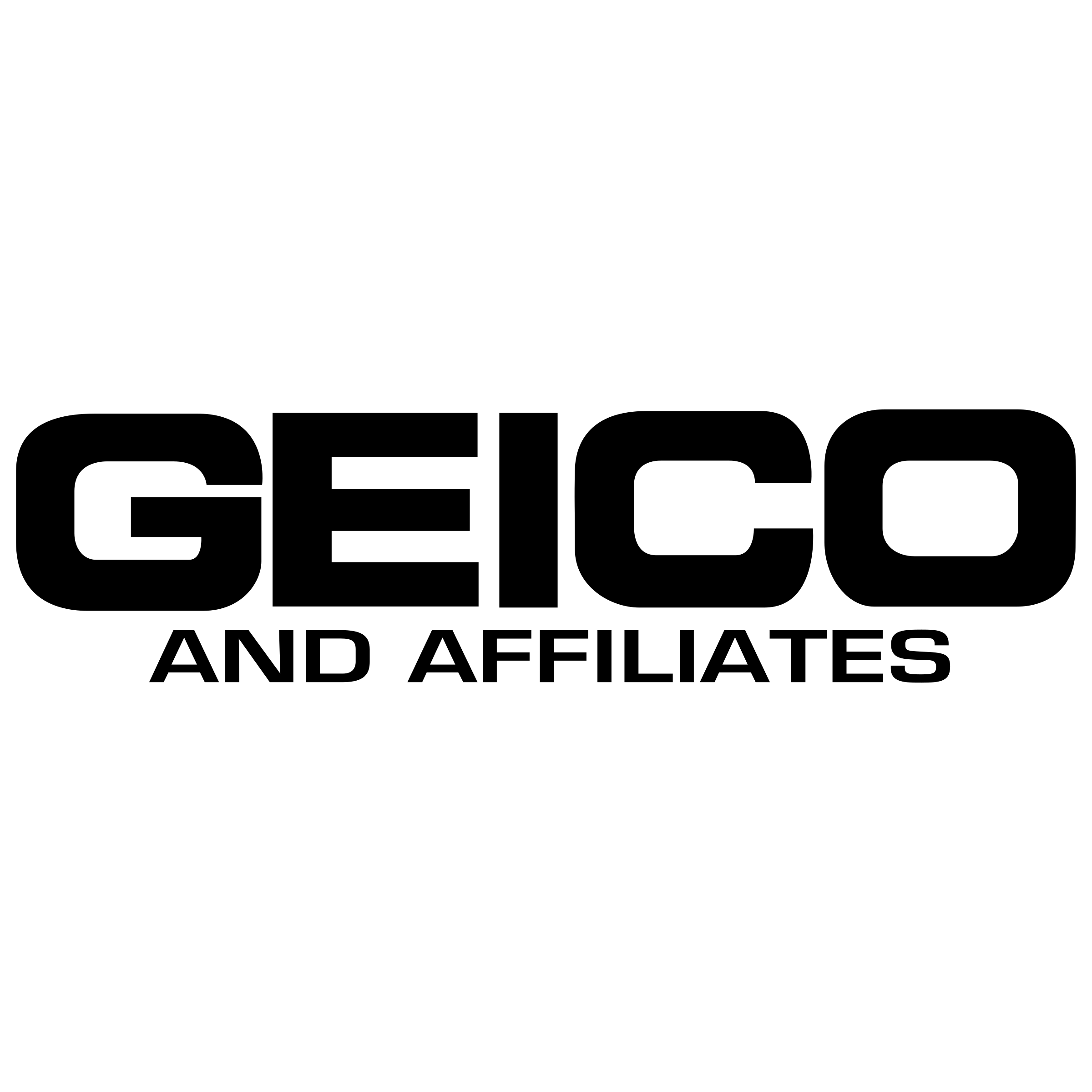 Black GEICO Logo - Geico and Affiliates Logo PNG Transparent & SVG Vector - Freebie Supply