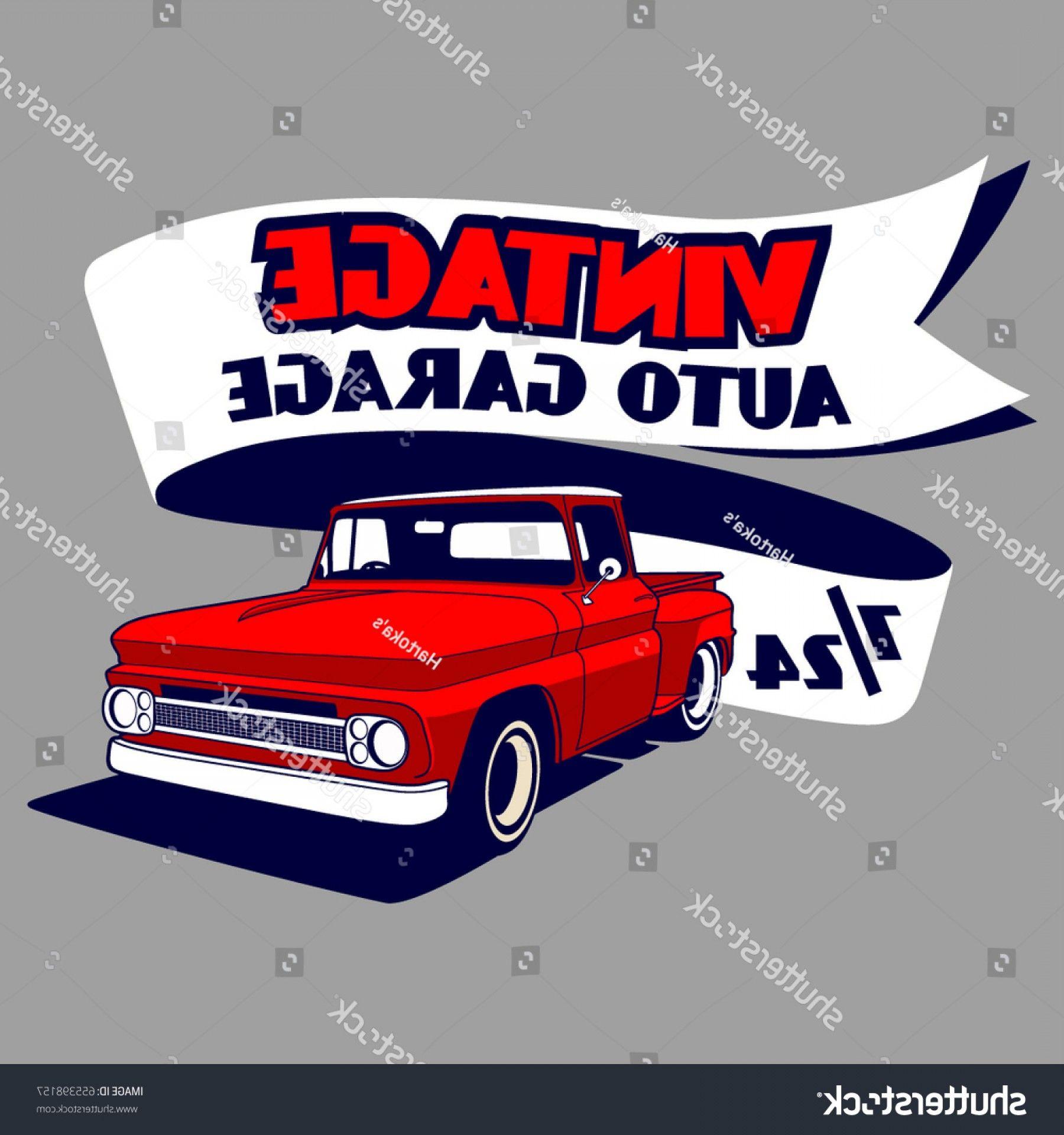 Vintage Automotive Garage Logo - Vintage Auto Garage Vector Tshirt Design | SOIDERGI