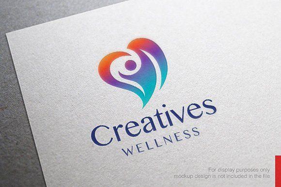Heart Health and Wellness Logo - Health and Wellness Logo Logo Templates Creative Market