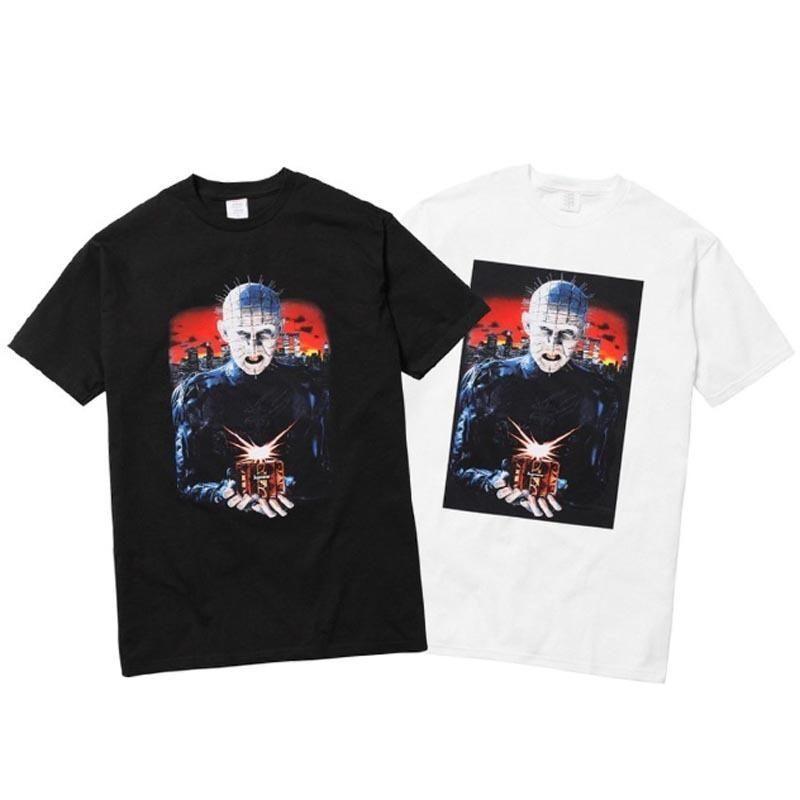 Ghost Box Logo - Box Logo 18SS Hellraiser Hell On Earth Tee Ghost Men Women Summer ...