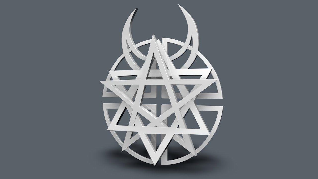 Disturbed Logo - C4D Speed ART 3D logo de Disturbed