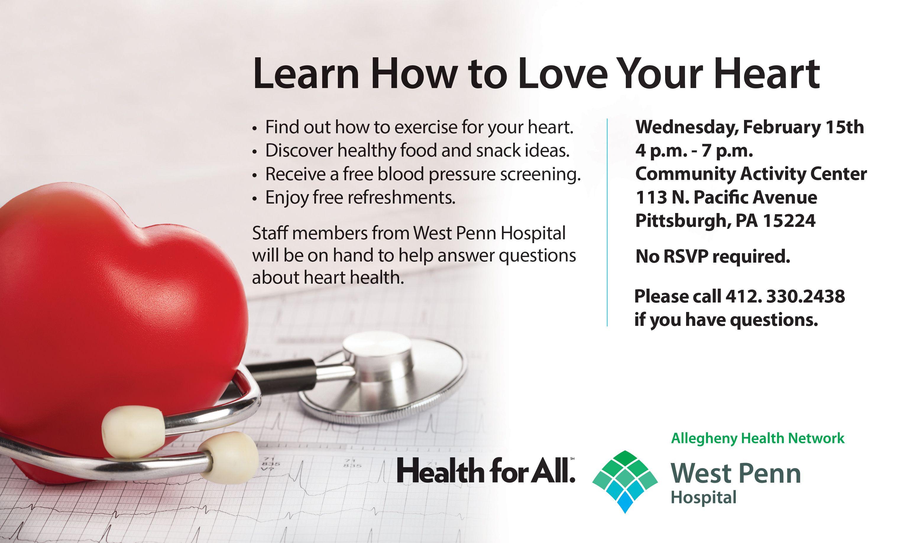 Heart Health and Wellness Logo - Wellness Wednesday – heart health event on Feb. 15th | Bloomfield ...