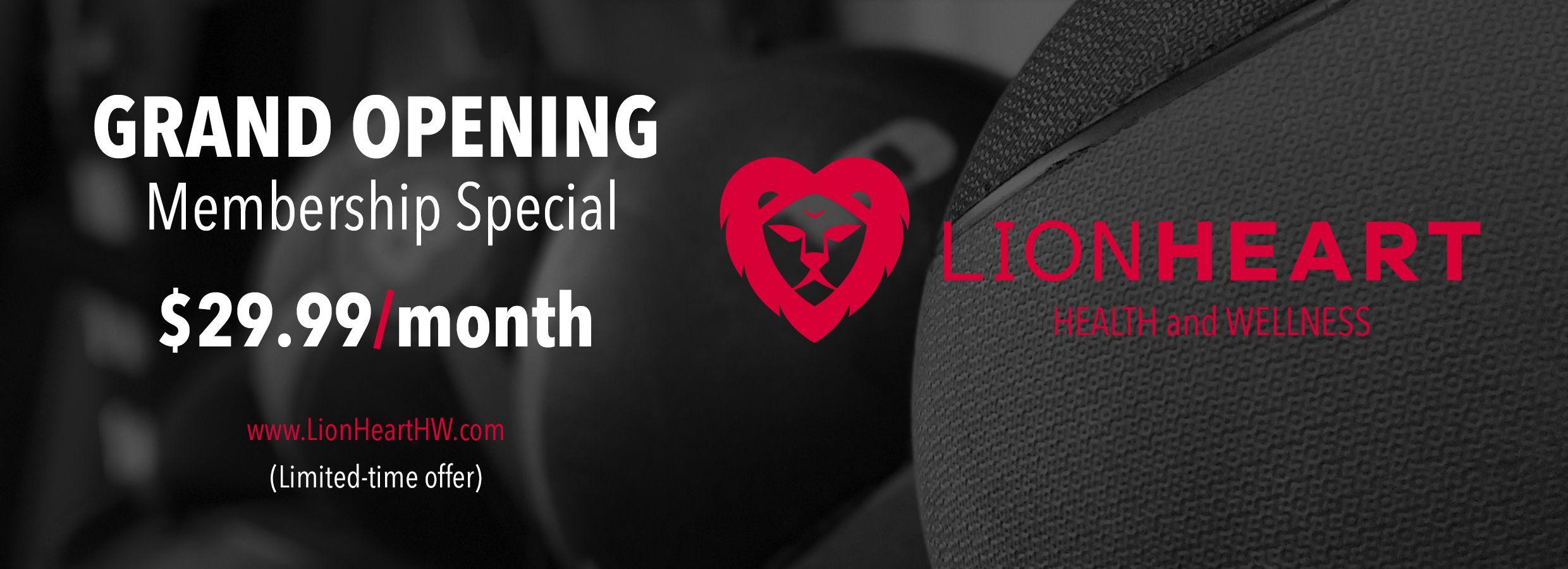 Heart Health and Wellness Logo - Lion Heart Health and Fitness