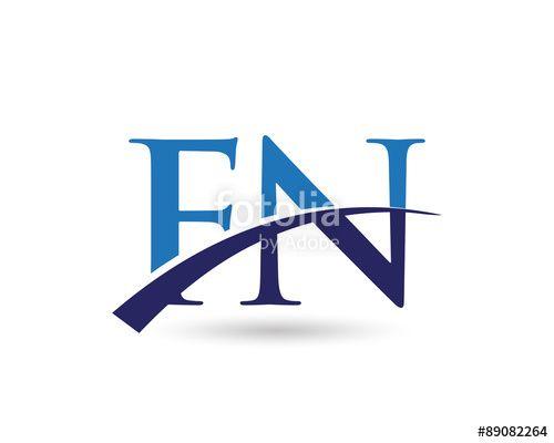 FN Logo - FN Logo Letter Swoosh Stock Image And Royalty Free Vector Files