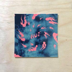 Ghost Box Logo - Huf vinyl sticker decal bumper laptop skateboard pink ghost sky box ...
