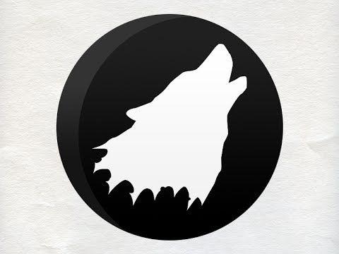 Simple Wolf Logo - Photoshop Speed Art: Wolf Logo (Using Pen Tool) - YouTube