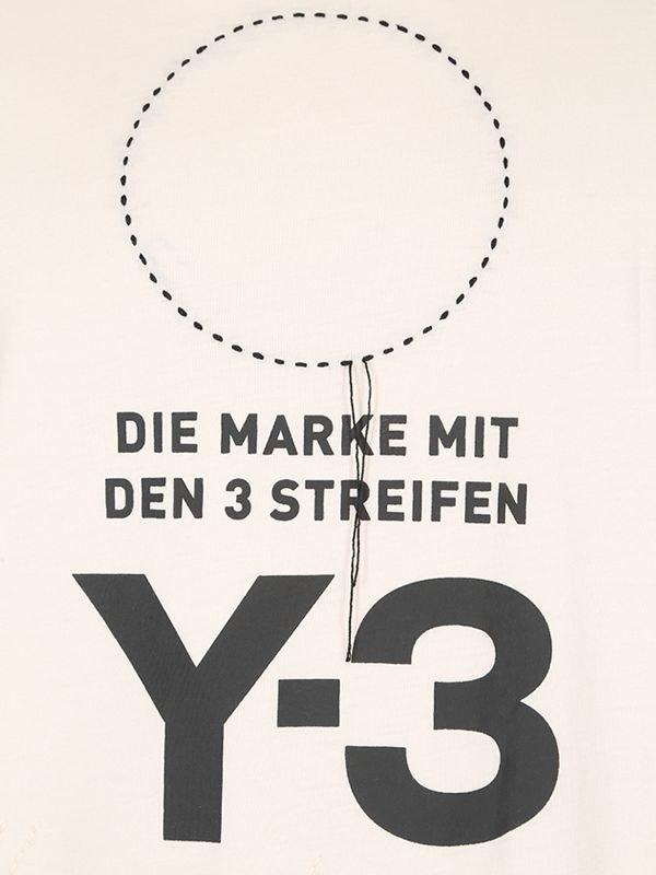 White Y Logo - Y-3 Stacked Logo Cotton Jersey T-shirt in White for Men - Lyst