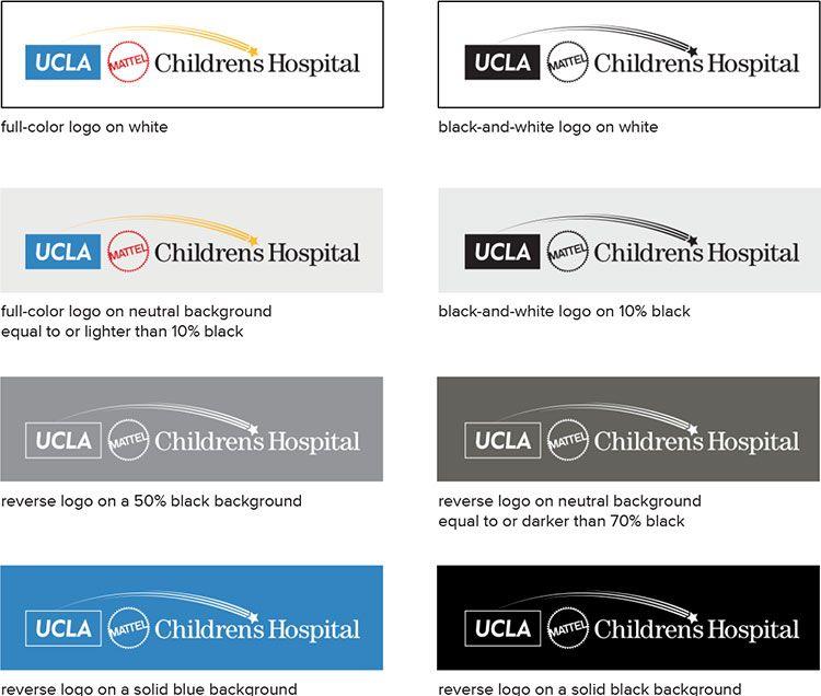 Neutral Color Logo - Mattel Childrens Hospital - UCLA Health Graphic Identity - Los ...