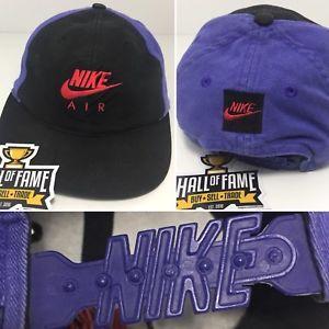 Purple Grey and Red Logo - Vintage Nike Air Hat Snapback Cap Purple Black Red Grey Tag Strap