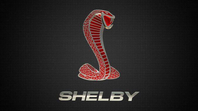 Red Shelby Logo - shelby logo 2 3D