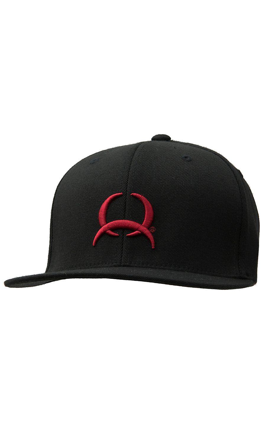 Red and Black Western Logo - Cinch Black with Red Tech Logo Flex Fit Cap. Cowboy Hats & Caps