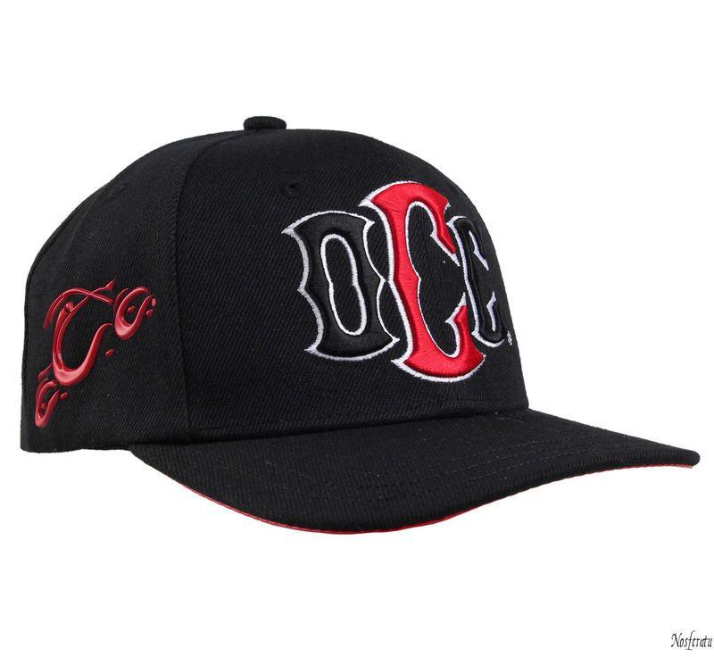 Red and Black Western Logo - cap ORANGE COUNTY CHOPPERS Logo / Red