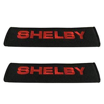 Red Shelby Logo - Amazon.com: 2pcs Red Shelby Logo Car Seat Belt Covers Shoulder Pads ...