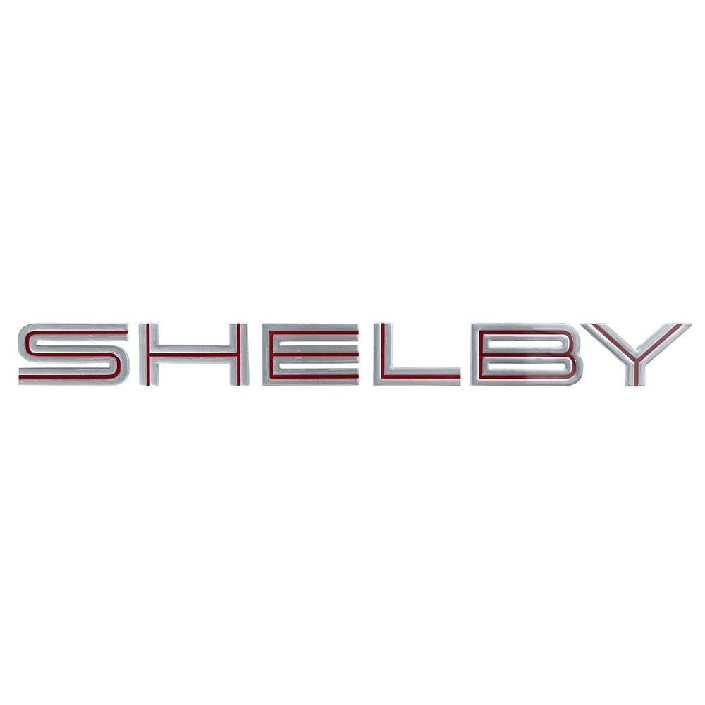 Red Shelby Logo - Ford 7R3Z-6342528-AB Mustang Trunk Letter Shelby Red Set GT500 07-09