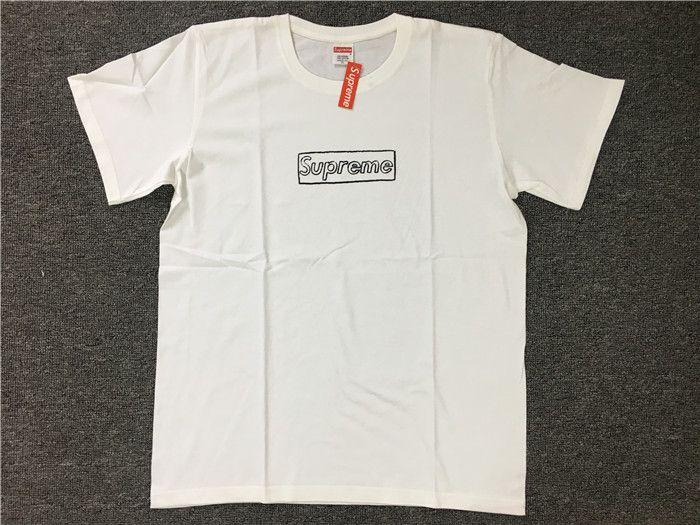 Kaws X Supreme Box Logo - Supreme x Kaws Box Logo White T-shirt,T-Shirts & Polos