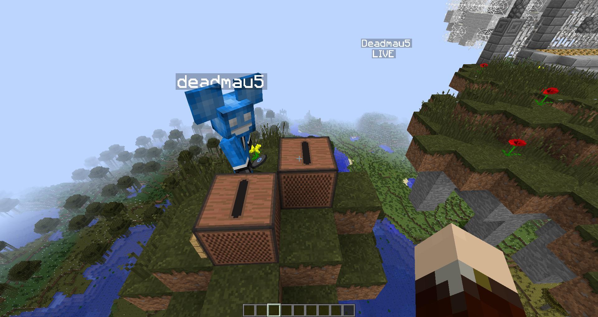 Minecraft Deadmau5 Logo - I added a deadmau5 NPC to my server spawn that DJs using the MC ...