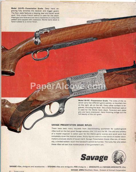 Old Savage Arms Logo - Savage Arms 1966 Rifles Shotguns Accessories vintage original old catalog  hunting