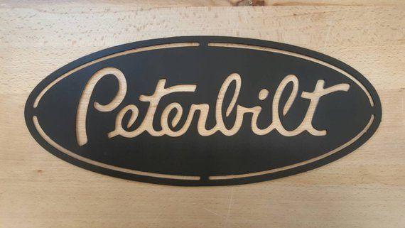 Peterbilt Logo - Peterbilt logo metal wall art plasma cut decor | Etsy