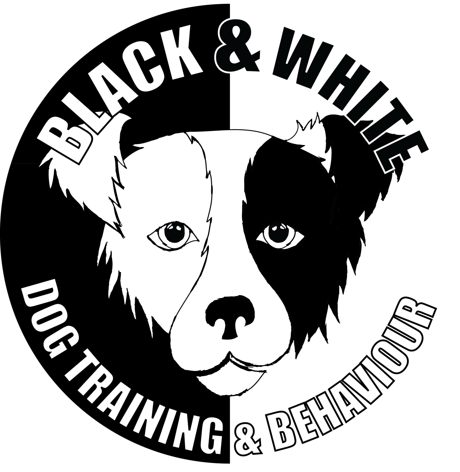 Black and White Training Logo - Animal portraits