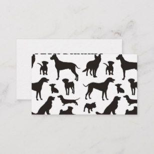 Black and White Dog Logo - Dog Business Cards | Zazzle UK
