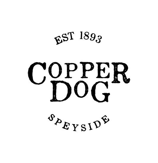 Black and White Dog Logo - Copper Dog - Craigellachie Hotel