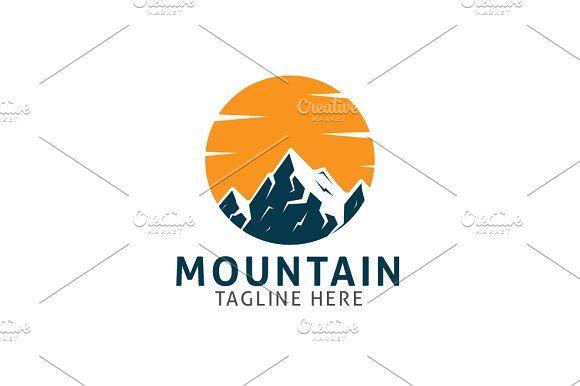 Circle Mountain Logo - Circle Mountain Logo Template ~ Logo Templates ~ Creative Market
