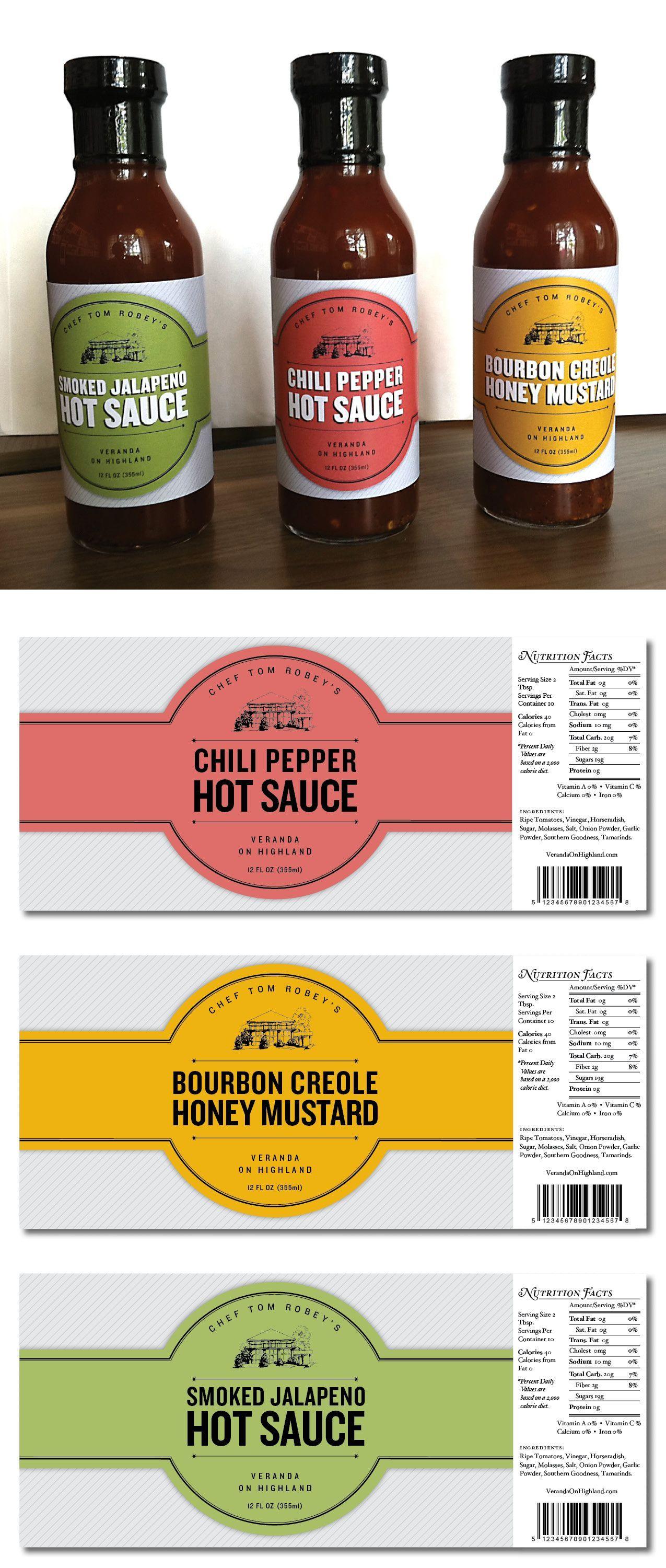 Hot Sauce Food Logo - Veranda Hot Sauces - Kathryn Tanner | Packaging design | Hot Sauce ...