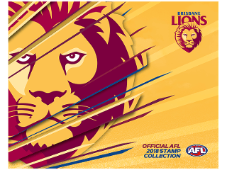 Brisbane Lions Logo - AFL 2018 Brisbane Lions stamp pack Post Shop