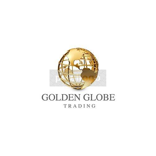 Gold Globe Logo - Golden Globe Trading 3D Logo in PSD Format | Pixellogo