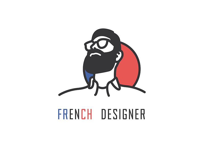 French Designer Logo - Selfie branding - French Designer ( final logo ) by malik fouque ...