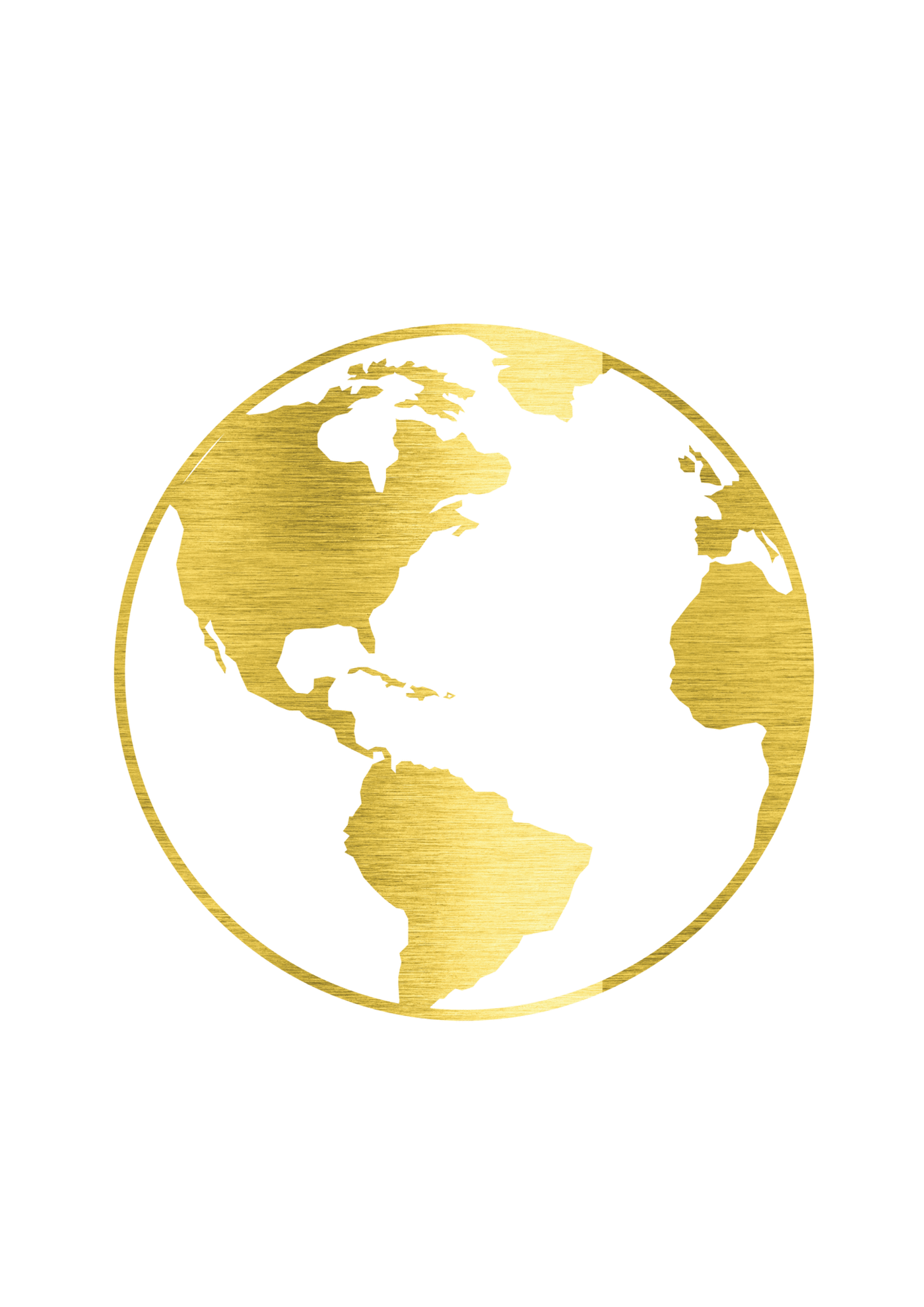 Gold Globe Logo - Gold Foil Print 'Globe' – Peppa Penny